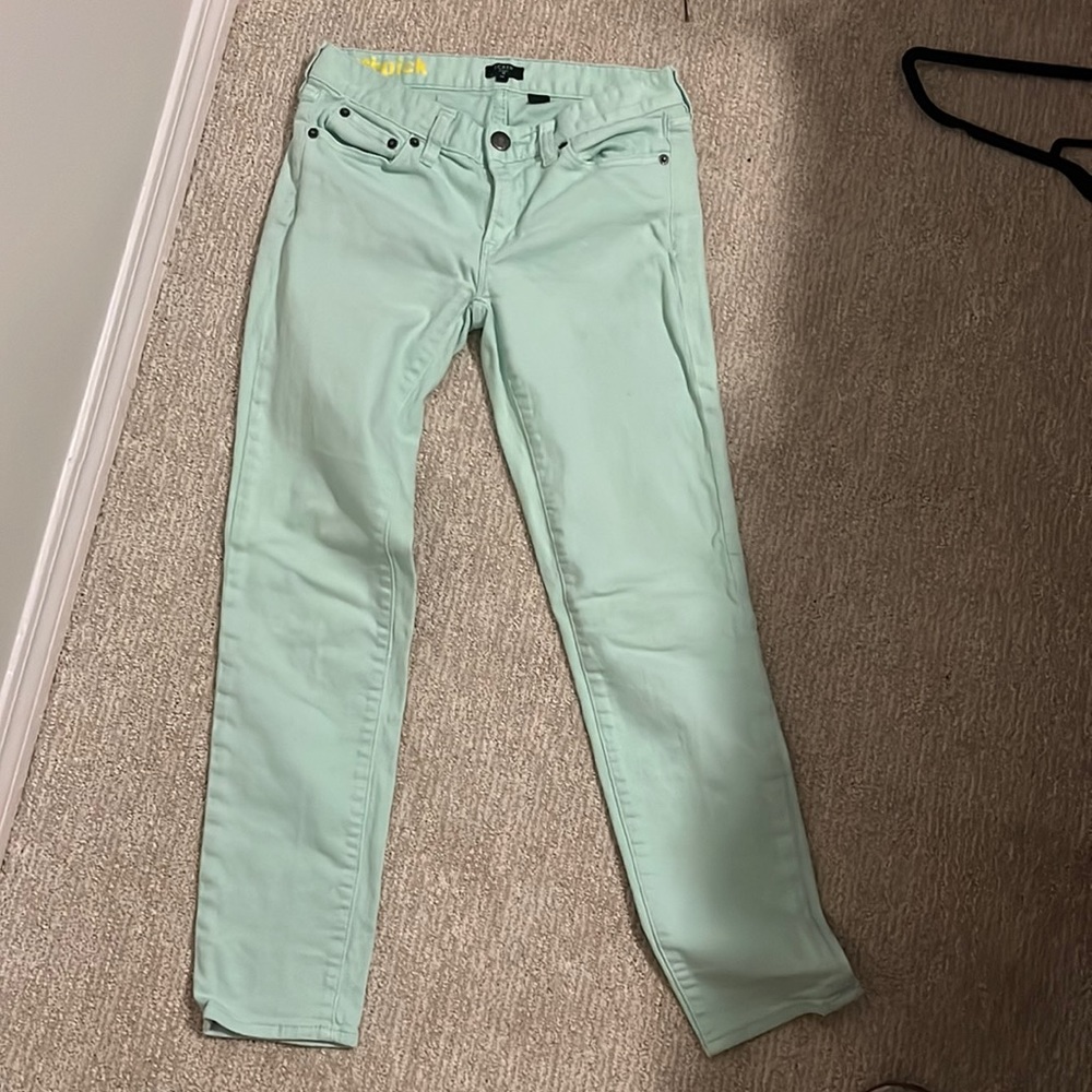 J Crew mint jeans